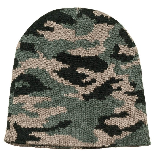Čiapka pletená "BEANIE" woodland