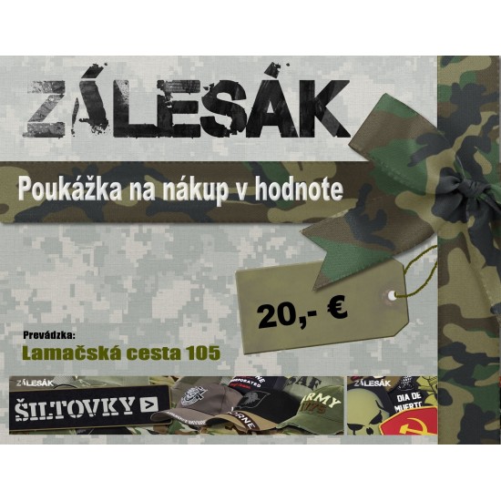 Darčeková poukážka 20 €