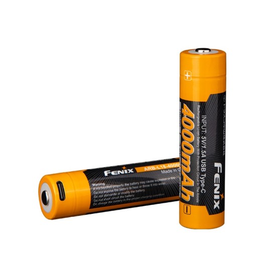 Dobíjacia batéria Fenix ​​18650 4000 mAh USB