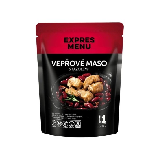 Expres menu - Bravčové mäso s fazuľami 1 porcia