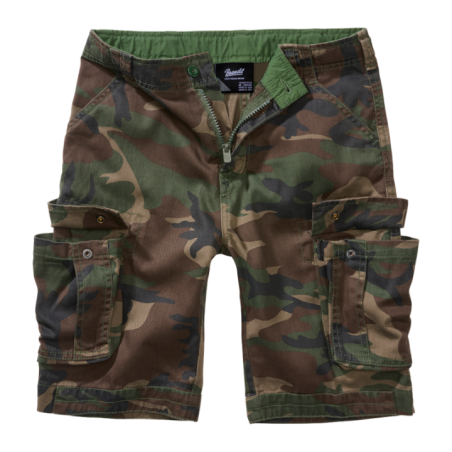 Kraťasy detské BRANDIT Urban Legend Shorts, woodland (Detské veľkosti 170/176)