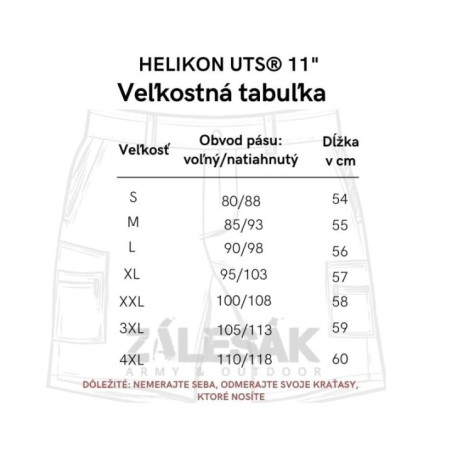 velkostna tabulka uts11