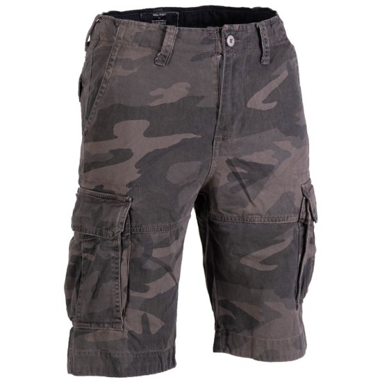 Kraťasy MIL-TEC VINTAGE bavlnené predprané, dark camo