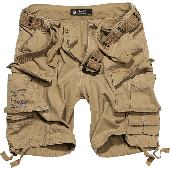 Kraťasy pánske BRANDIT - Savage vintage, beige (Konfekčná veľkosť 7XL)