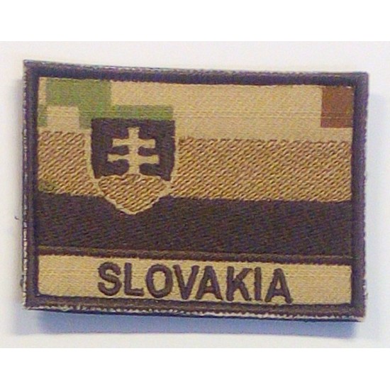 Nášivka na suchý zips SVK tieň, khaki