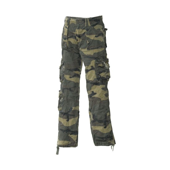 Nohavice Commando Big shot, woodland (Konfekčná veľkosť S)