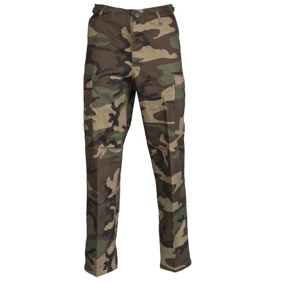 Nohavice MIL-TEC US BDU typ RANGER, woodland (Konfekčná veľkosť XS)