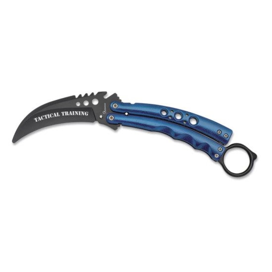 Nôž karambit Albainox tréningový, modrý
