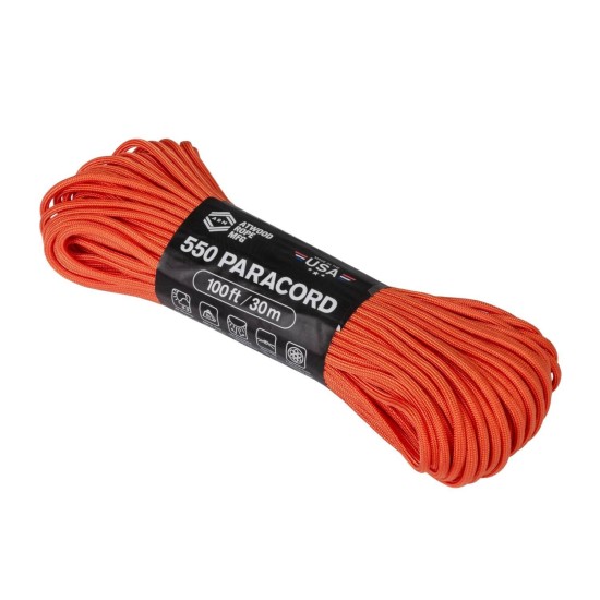 para helikon snura paracord 550 lbs 30m burnt orange