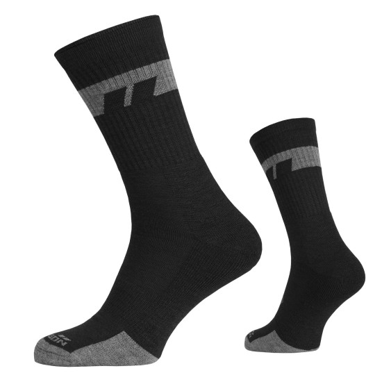 Ponožky PENTAGON APLINE MID merino, čierne