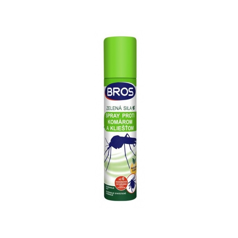 BROS Repelent sprej proti komárom a kliešťom 90ml