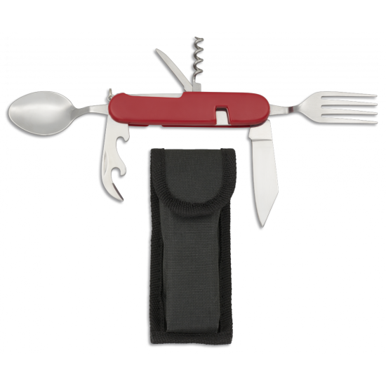 Príborový nožík multi Albainox (11007), červený