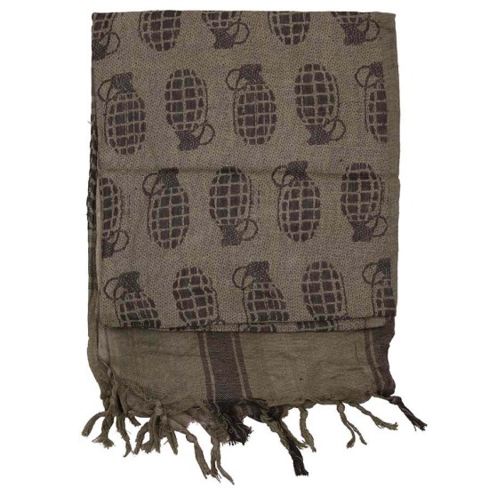 satka bavlnena 101inc arafatka grenade zelena