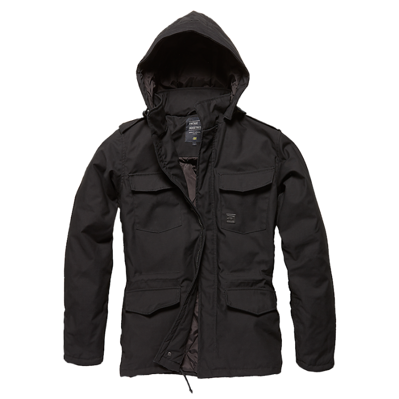Bunda Darren Parka Vintage Industries, čierna (Konfekčná veľkosť S)
