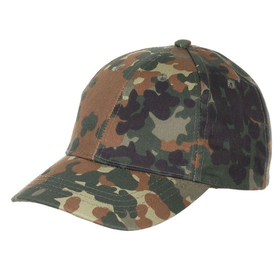 Šiltovka MFH detská "Baseball", flecktarn