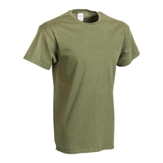 Tričko detské Gildan, olive (Konfekčná veľkosť L)